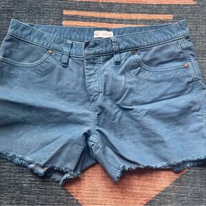 Women's Blue Cord Shorts